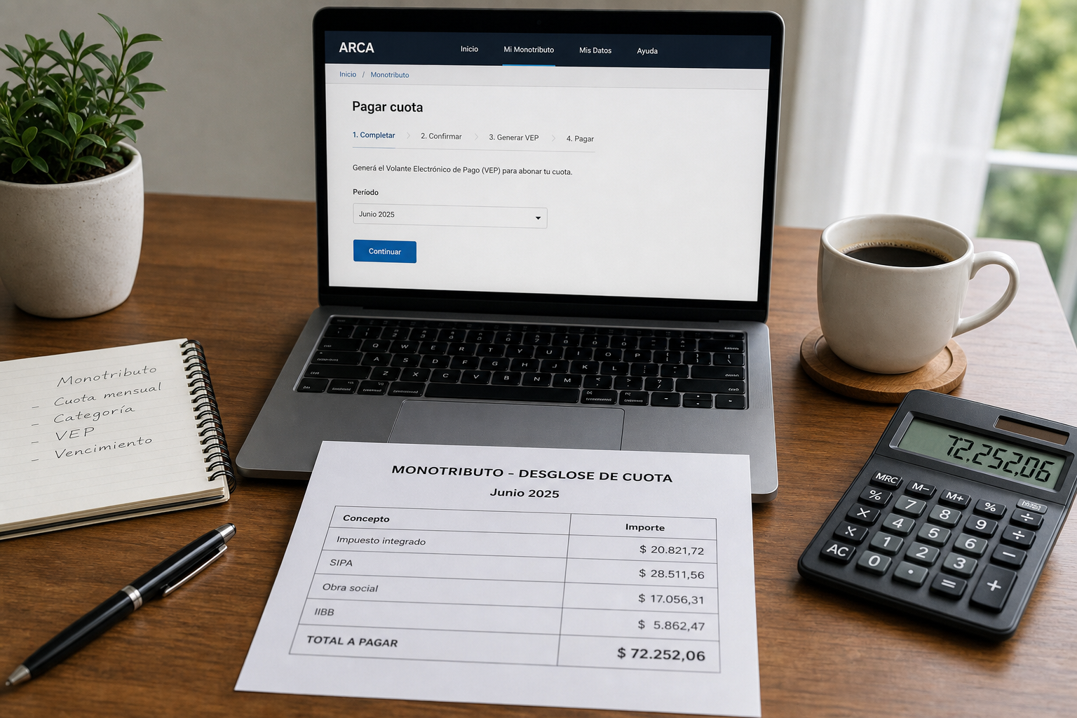 Cuánto paga de impuestos un freelancer en Argentina 2026