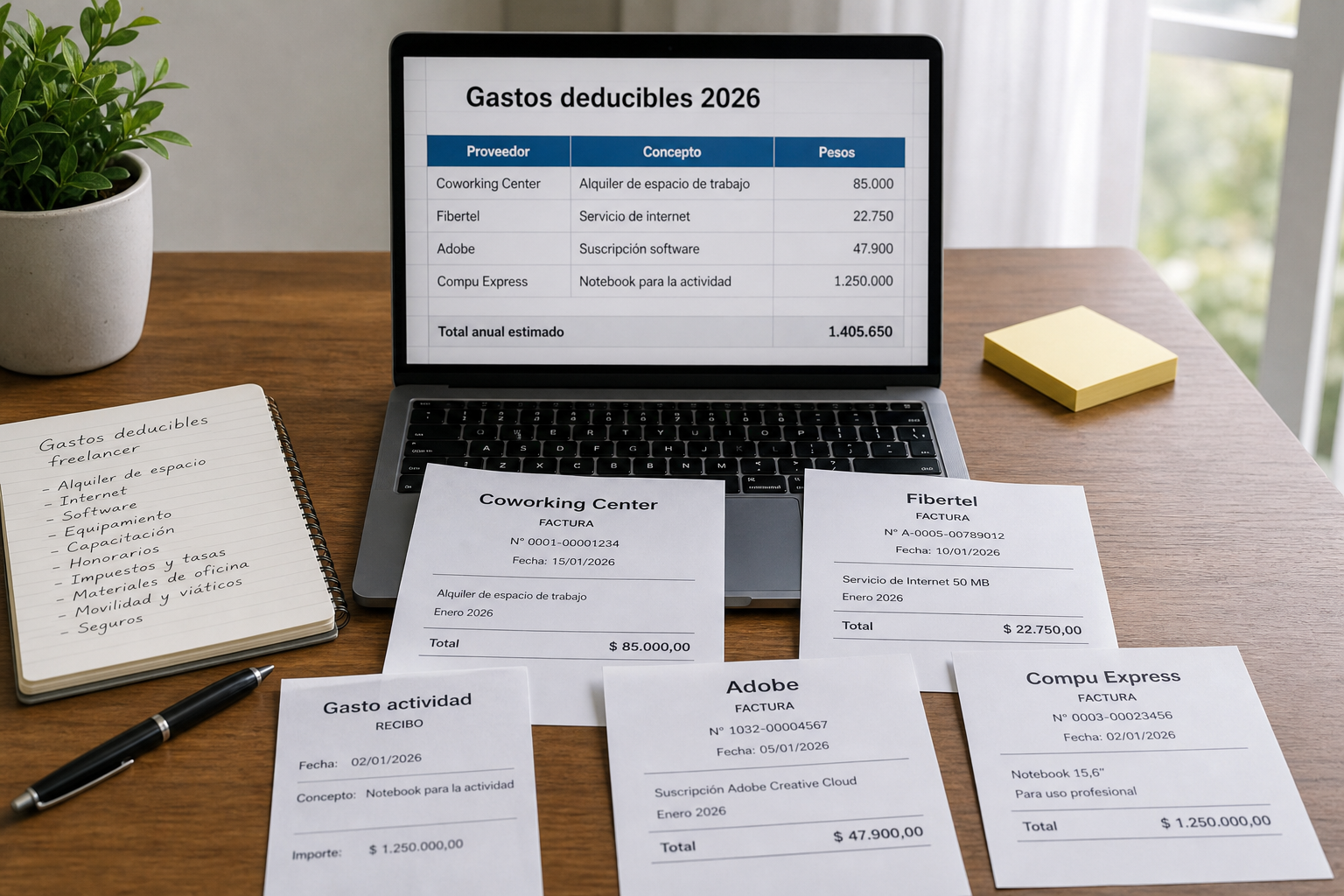 Gastos deducibles para freelancers en Argentina 2026
