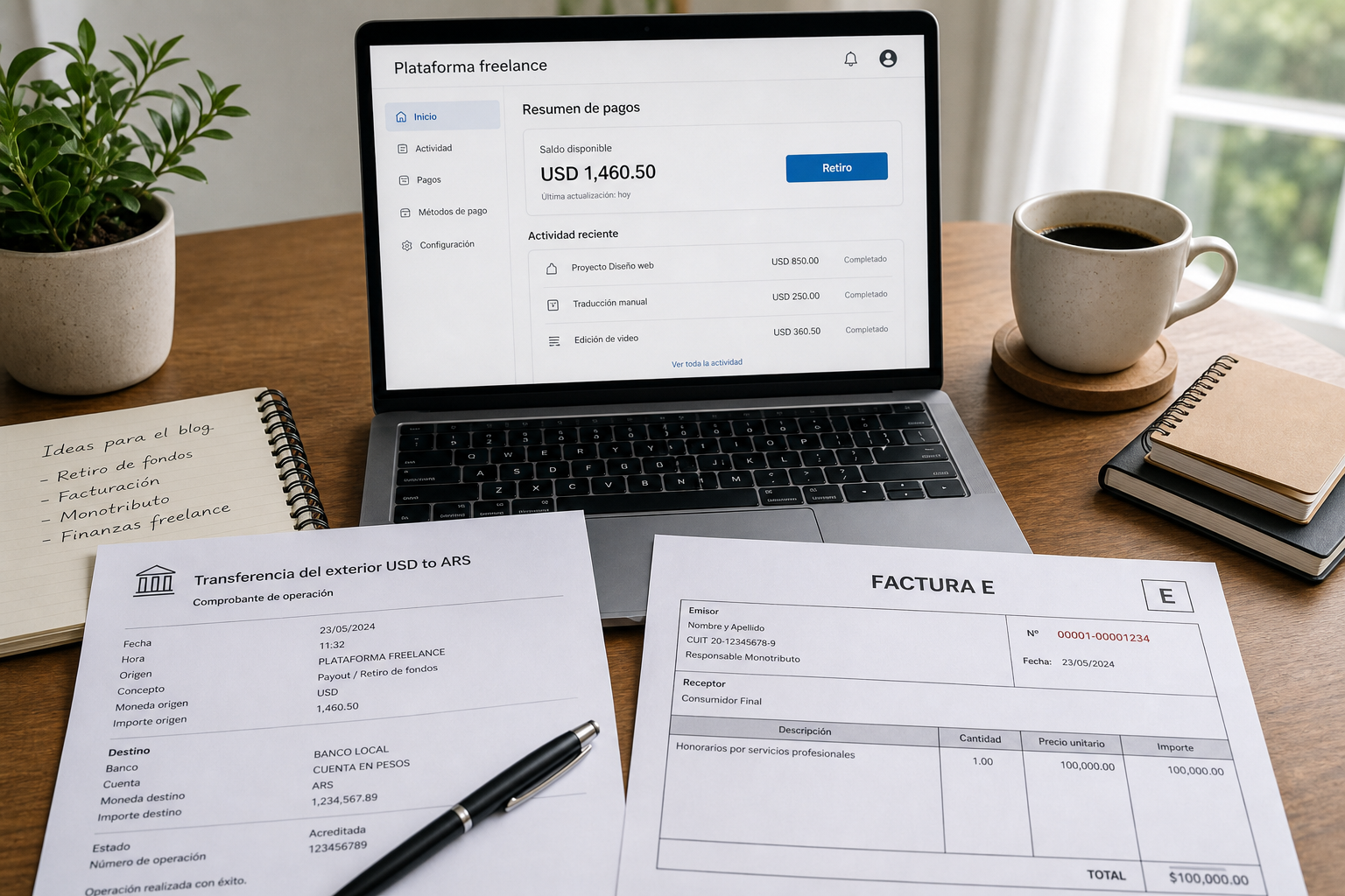 Impuestos si cobrás por Upwork, PayPal o Wise: freelancer Argentina 2026