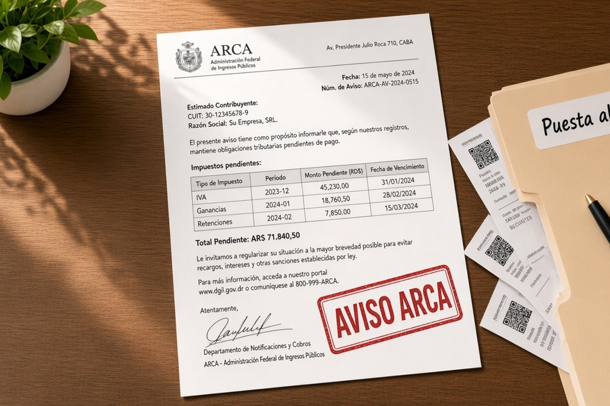 Qué hacer si recibís un aviso o multa de la ARCA por atrasos fiscales