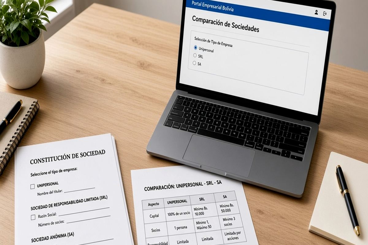 Cómo asesorar Unipersonal, SRL o SA en cartera: criterio del contador (Bolivia) 2026