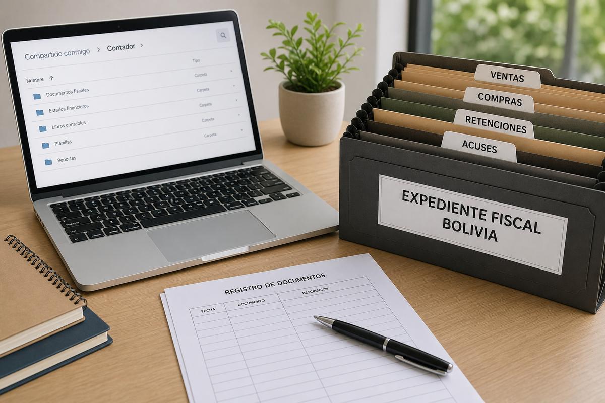 Expediente fiscal para tu contador en Bolivia: qué entregar cada mes