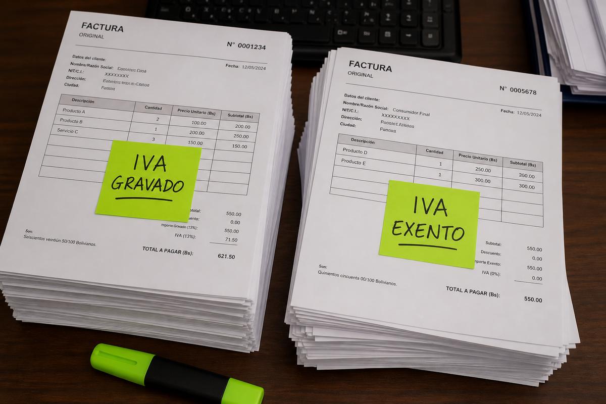 IVA gravado y exento en Bolivia 2026: cómo clasificar operaciones