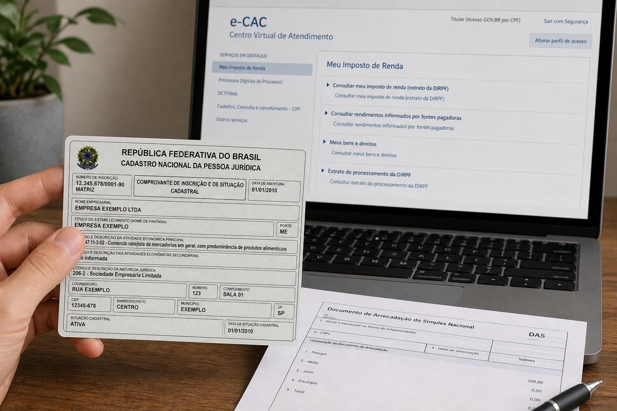 CNPJ situação cadastral 2026: atualizar dados e e-CAC sem bloqueios