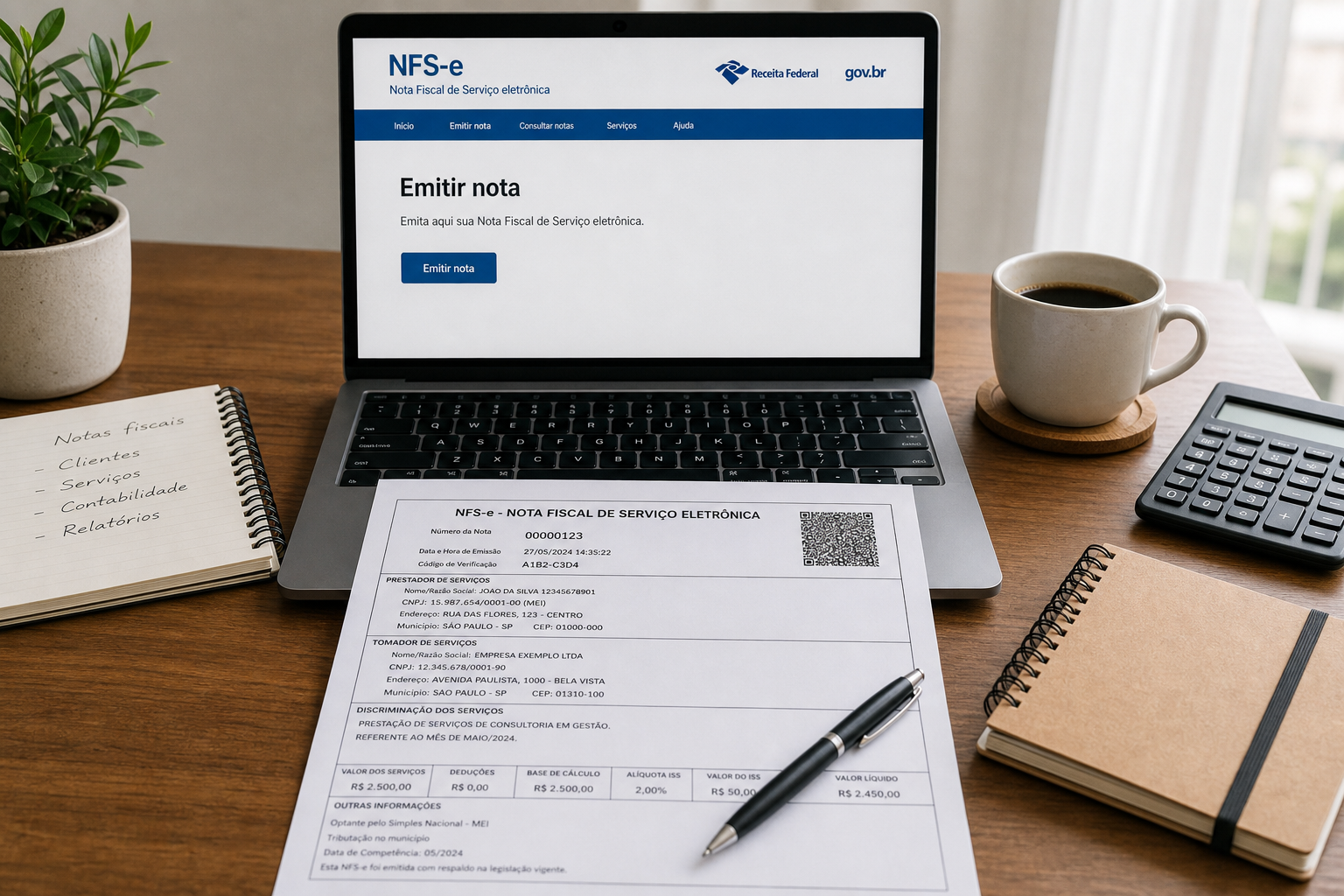 Como emitir nota fiscal freelancer no Brasil 2026 (NFS-e, MEI e autônomo)
