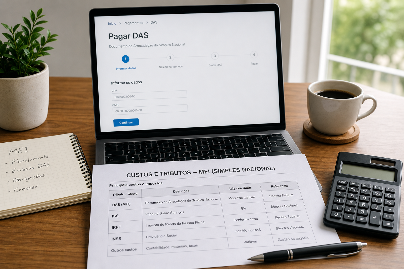 Quanto paga de impostos um freelancer no Brasil 2026