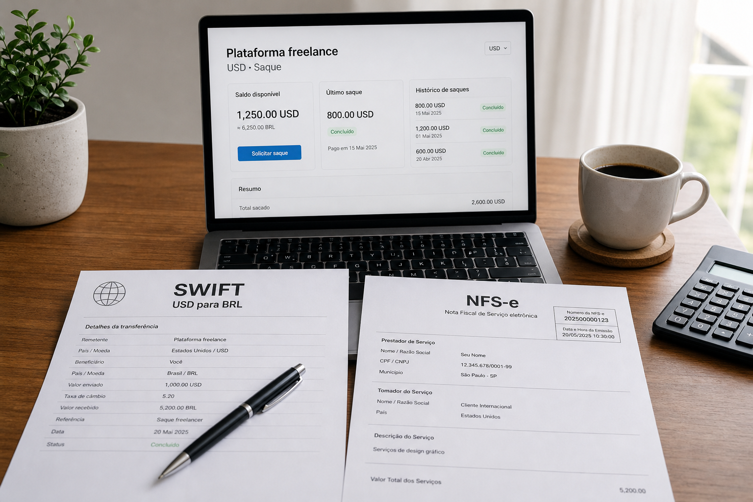 Impostos se você recebe por Upwork, PayPal ou Wise: freelancer Brasil 2026