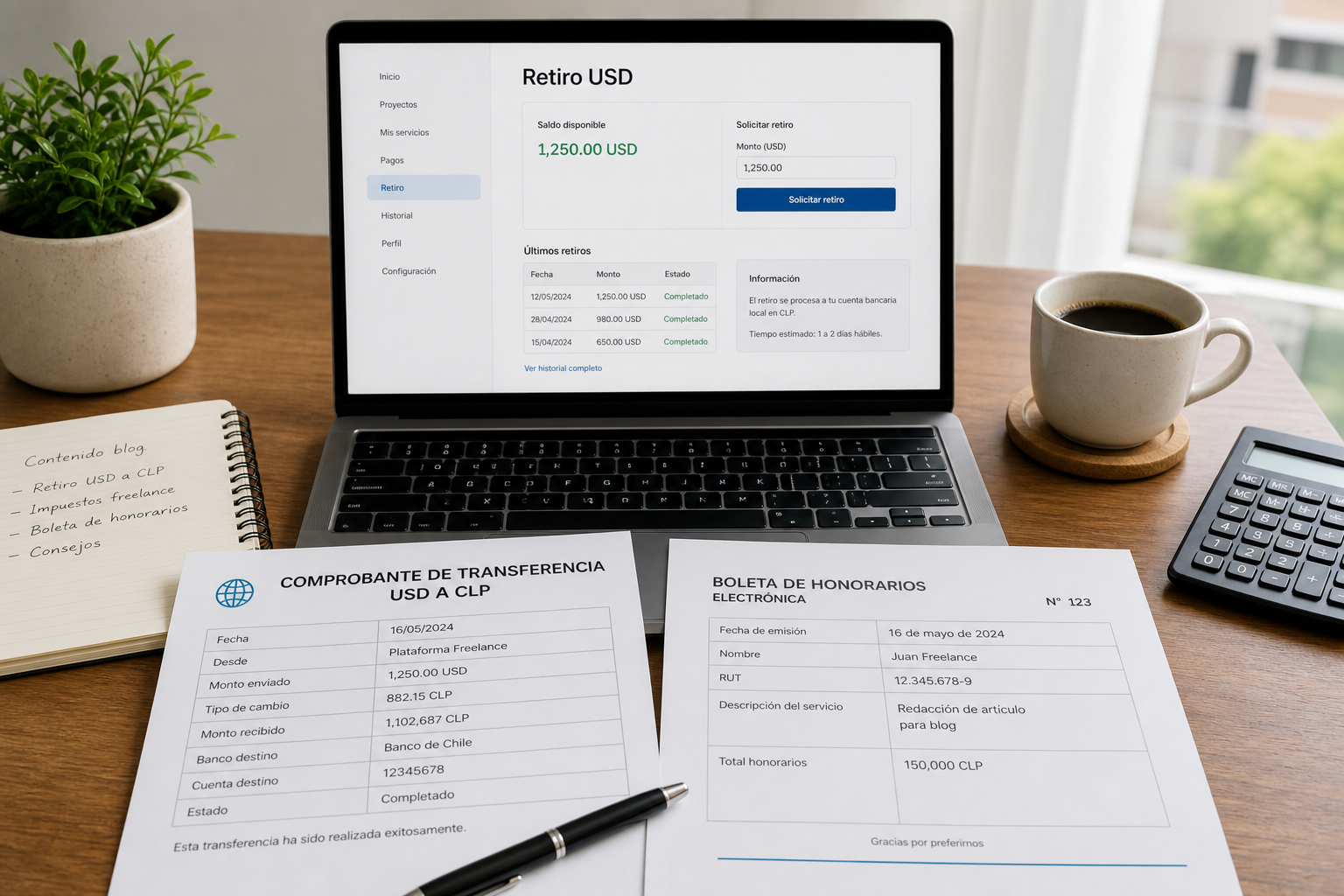 Impuestos si cobras por Upwork, PayPal o Wise: freelancer Chile 2026