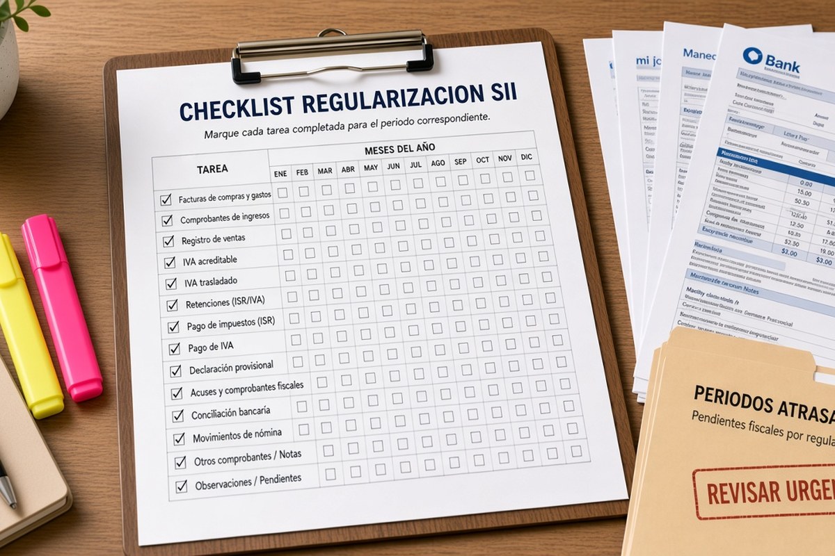Checklist para regularizar impuestos atrasados ante el SII