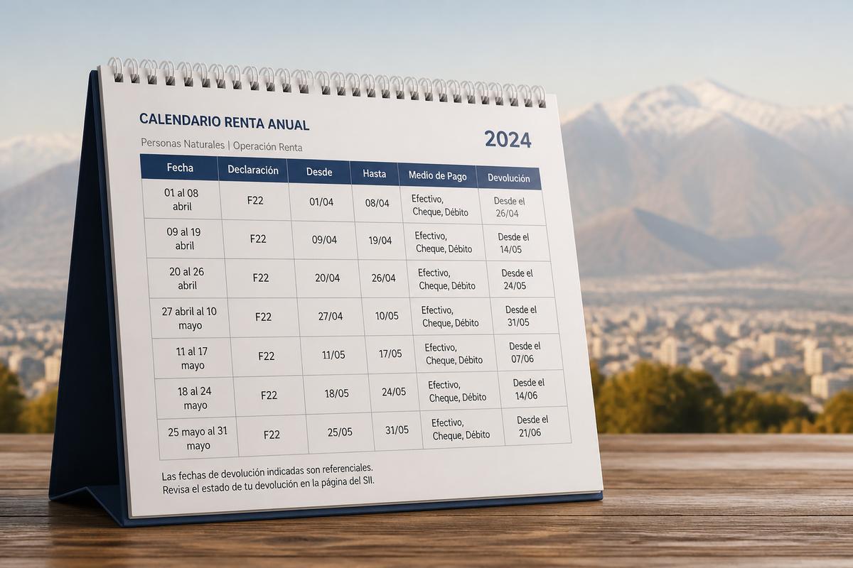 Declaración renta personas naturales SII 2026: operación renta y F22 paso a paso
