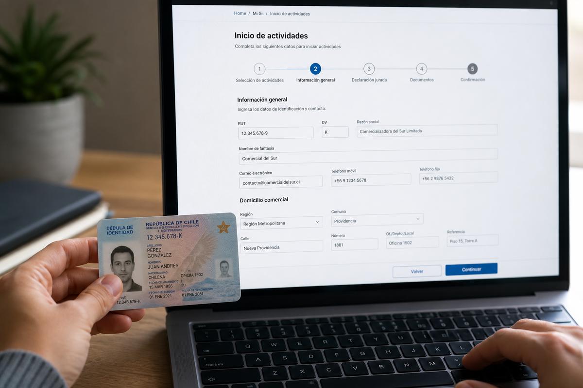 RUT y giro SII Chile 2026: actualizar datos y evitar bloqueos en DTE