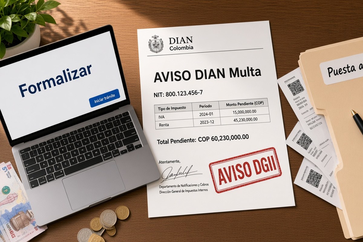 Qué hacer si recibes un aviso o multa de la DIAN por atrasos fiscales