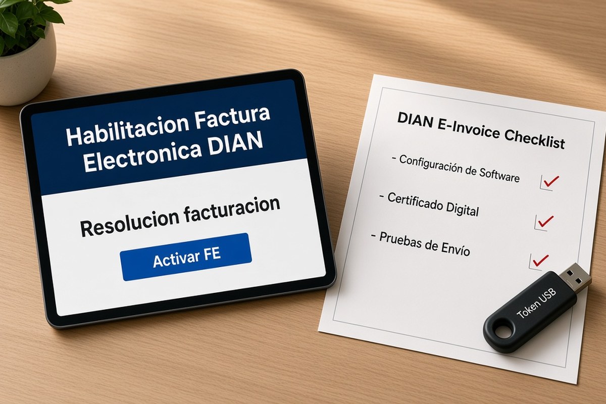 Qué necesitas para habilitar facturación electrónica ante la DIAN