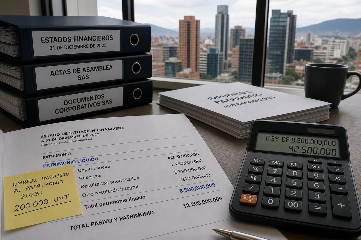 Impuesto al patrimonio personas jurídicas 2026: umbral, tasas y cálculo