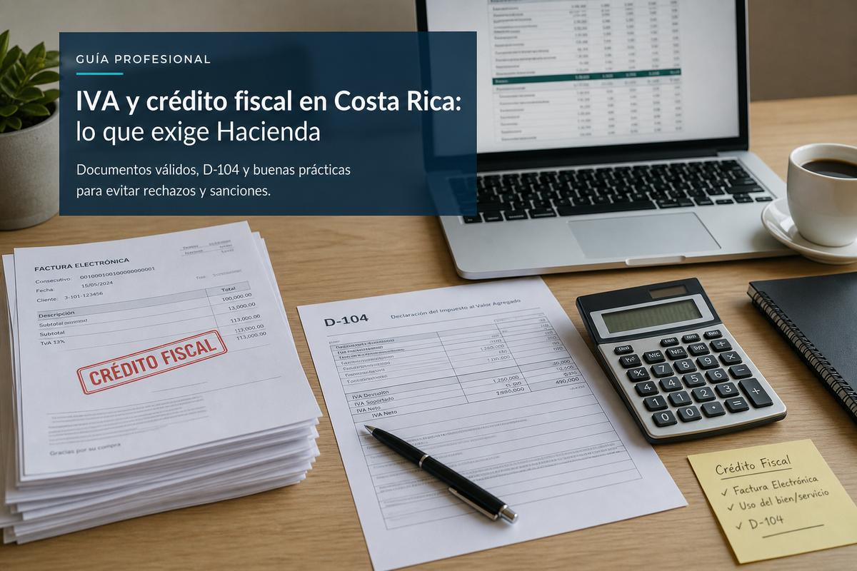 Crédito fiscal del IVA en Costa Rica 2026: cómo no perderlo ante Hacienda