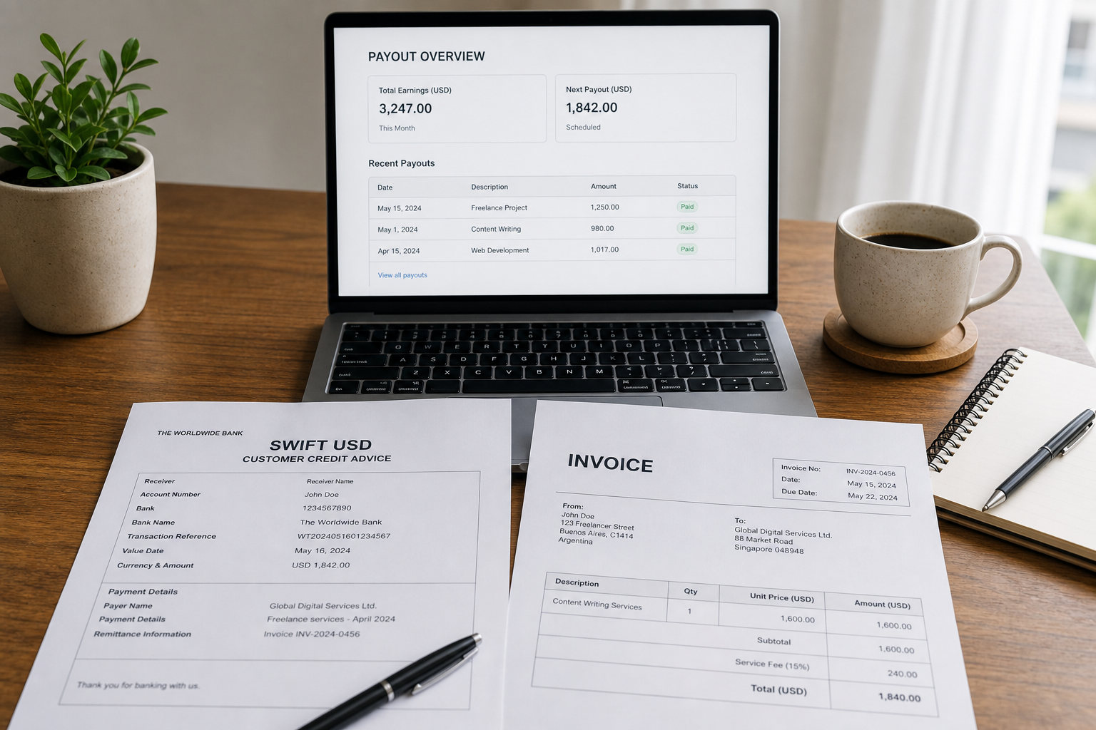 Impuestos si cobras por Upwork, PayPal o Wise: freelancer Ecuador 2026