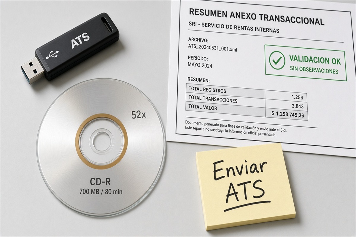 ATS anexo transaccional SRI 2026: generar y enviar sin rechazos