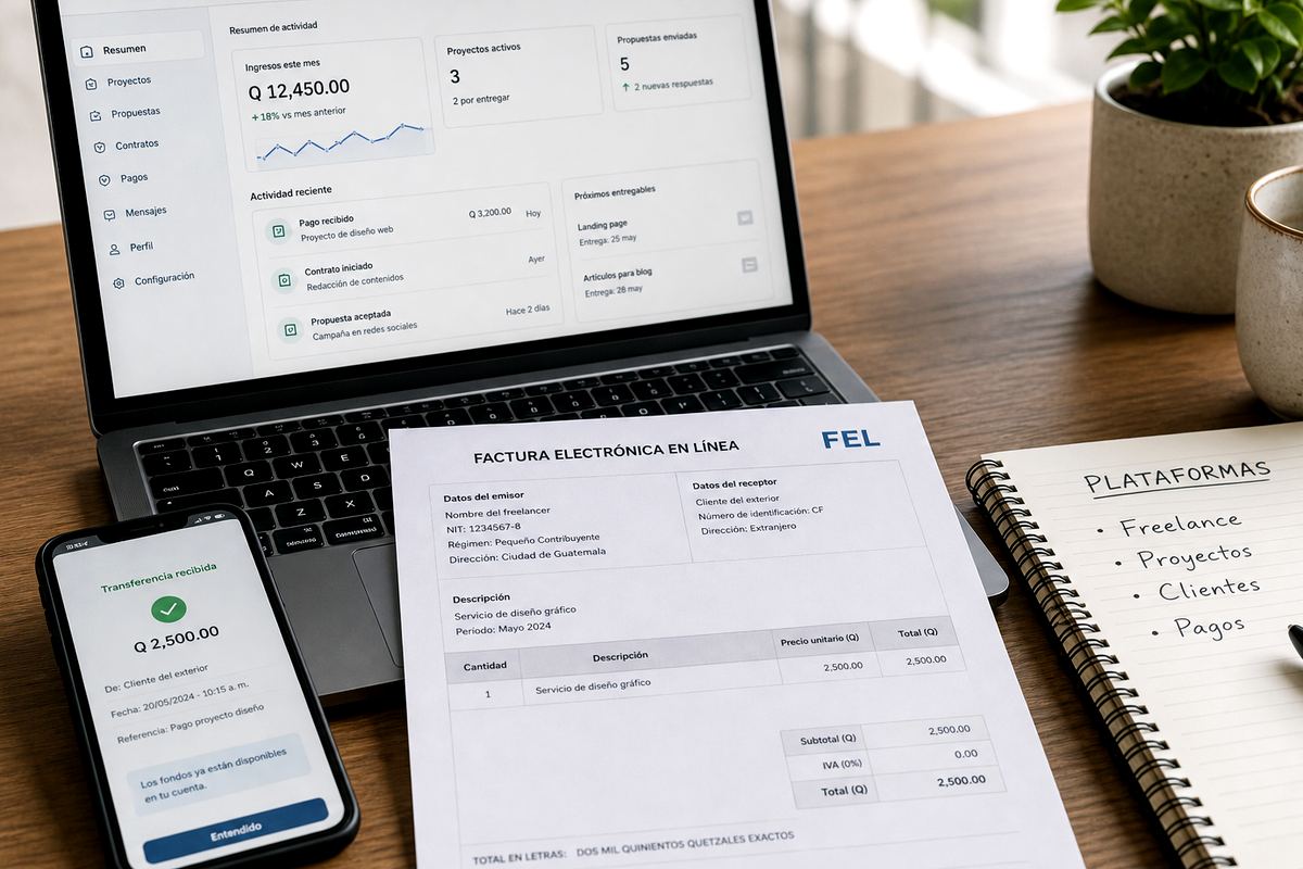 Software SaaS extranjero como gasto freelancer en Guatemala 2026