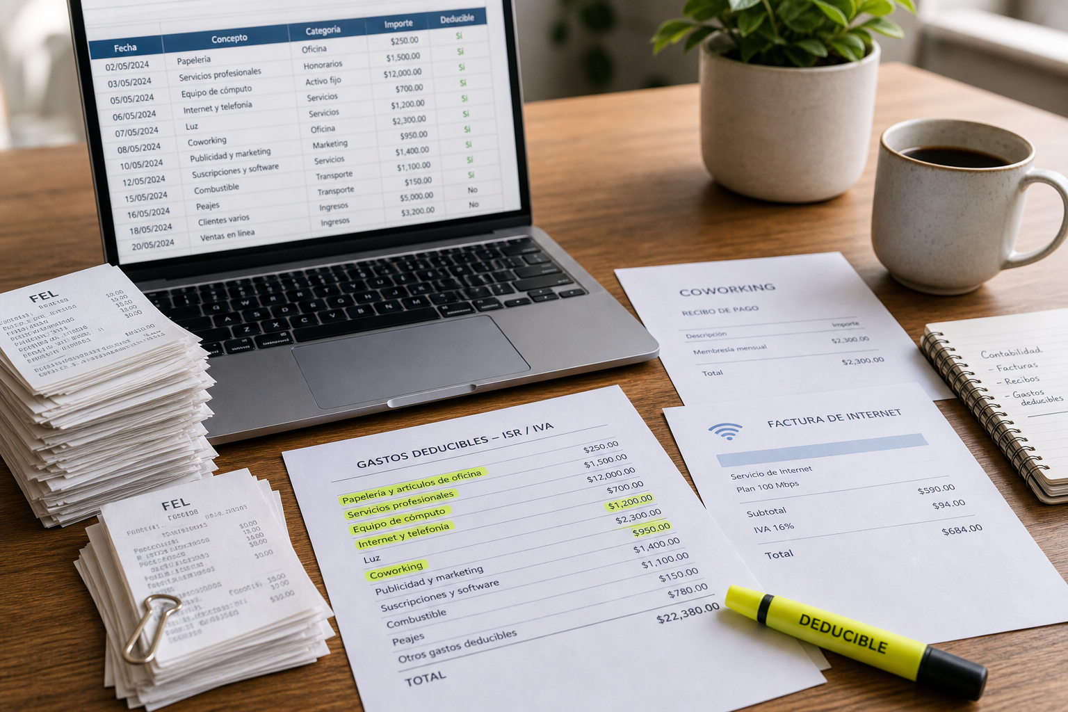 Gastos deducibles para freelancers en Guatemala 2026 (ISR e IVA)