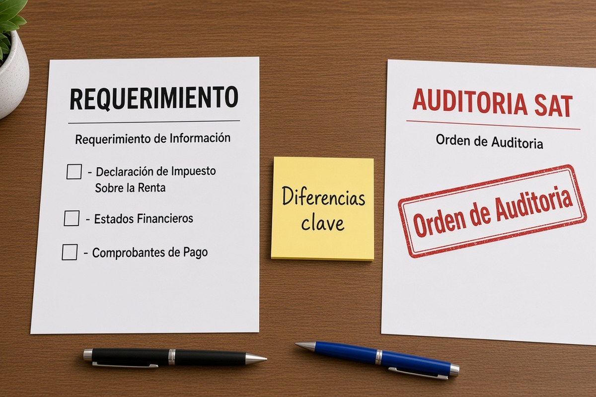 Diferencia entre requerimiento, revisión y auditoría fiscal