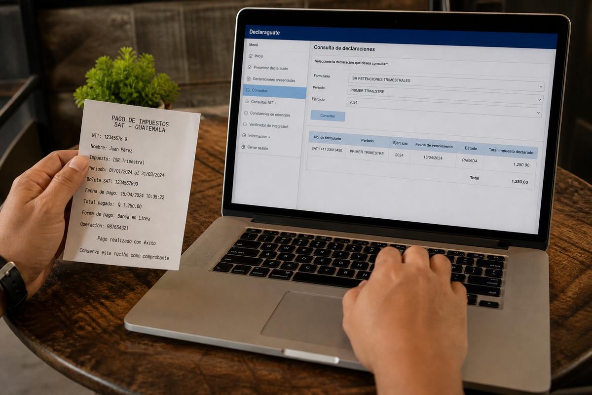 Cómo pagar impuestos ante el SAT Guatemala 2026: banco, portal y acuses