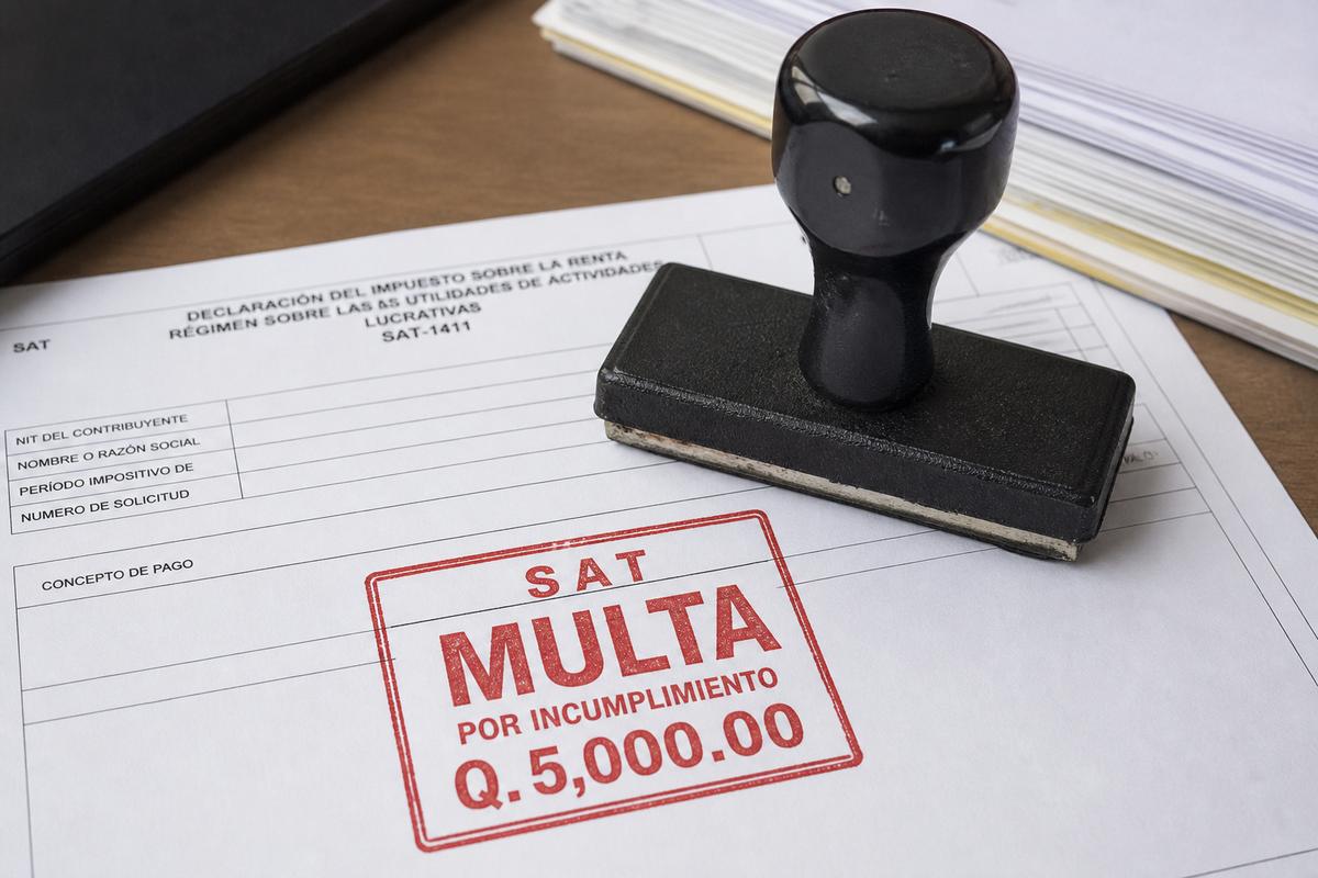 Sanciones y multas SAT Guatemala 2026: no declarar, declarar tarde o mal