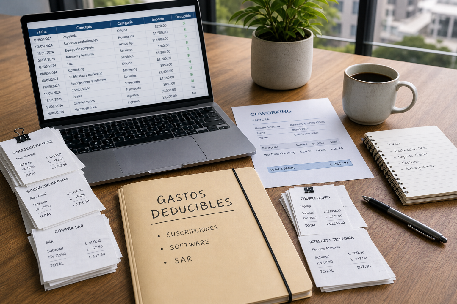 Gastos deducibles para freelancers en Honduras 2026 (ISR e ISV)