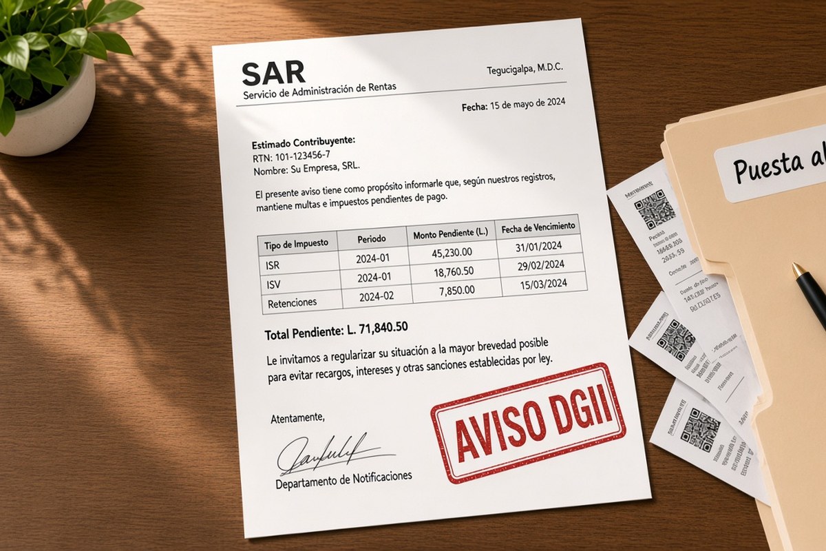 Qué hacer si recibes un aviso o multa del SAR por atrasos fiscales