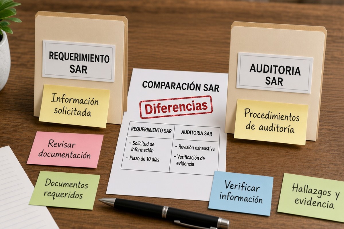 Diferencia entre requerimiento, revisión y auditoría fiscal