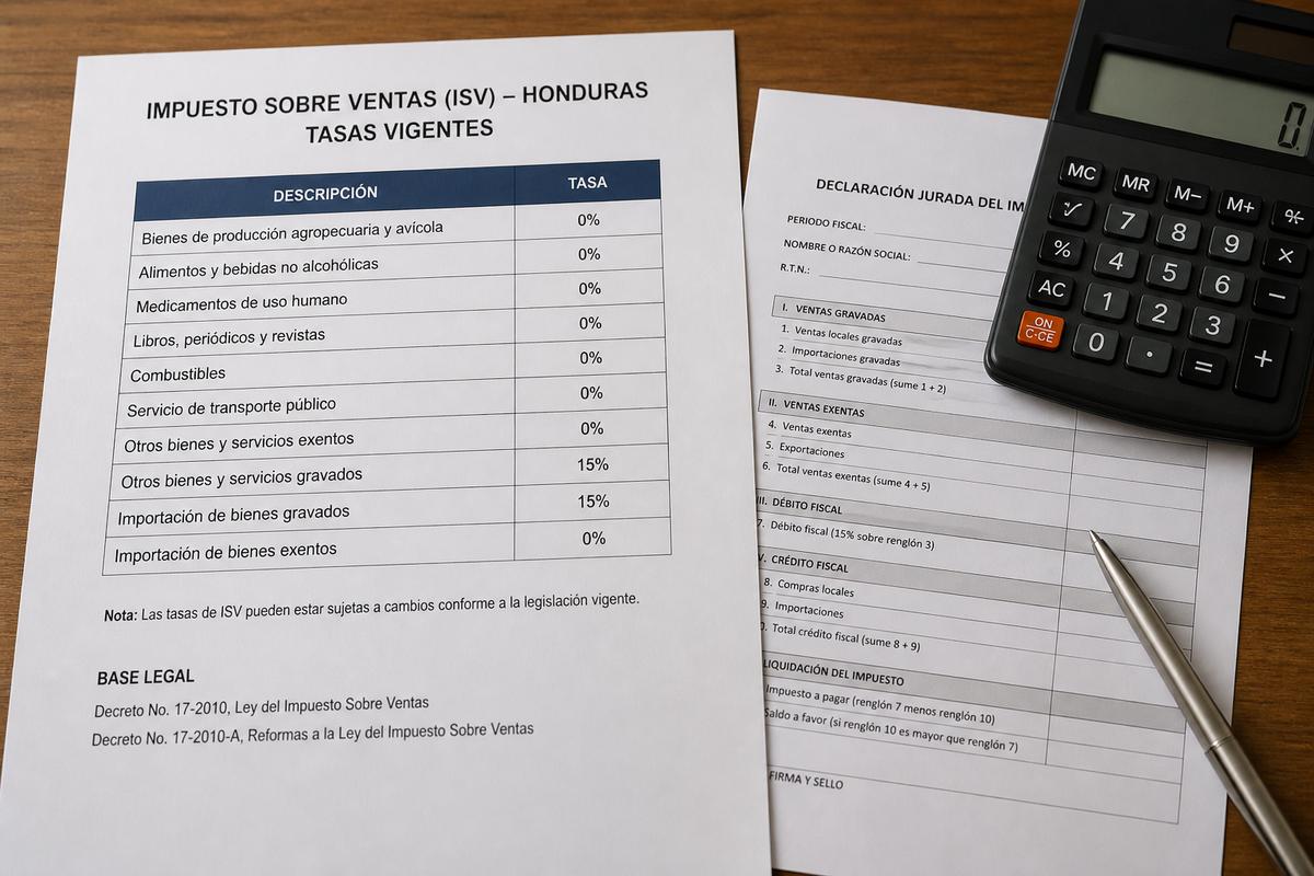 Qué es el ISV en Honduras 2026: tasas, plazos, obligados y cómo se liquida
