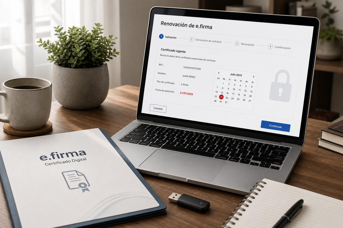 Cómo renovar la e.firma SAT 2026 paso a paso