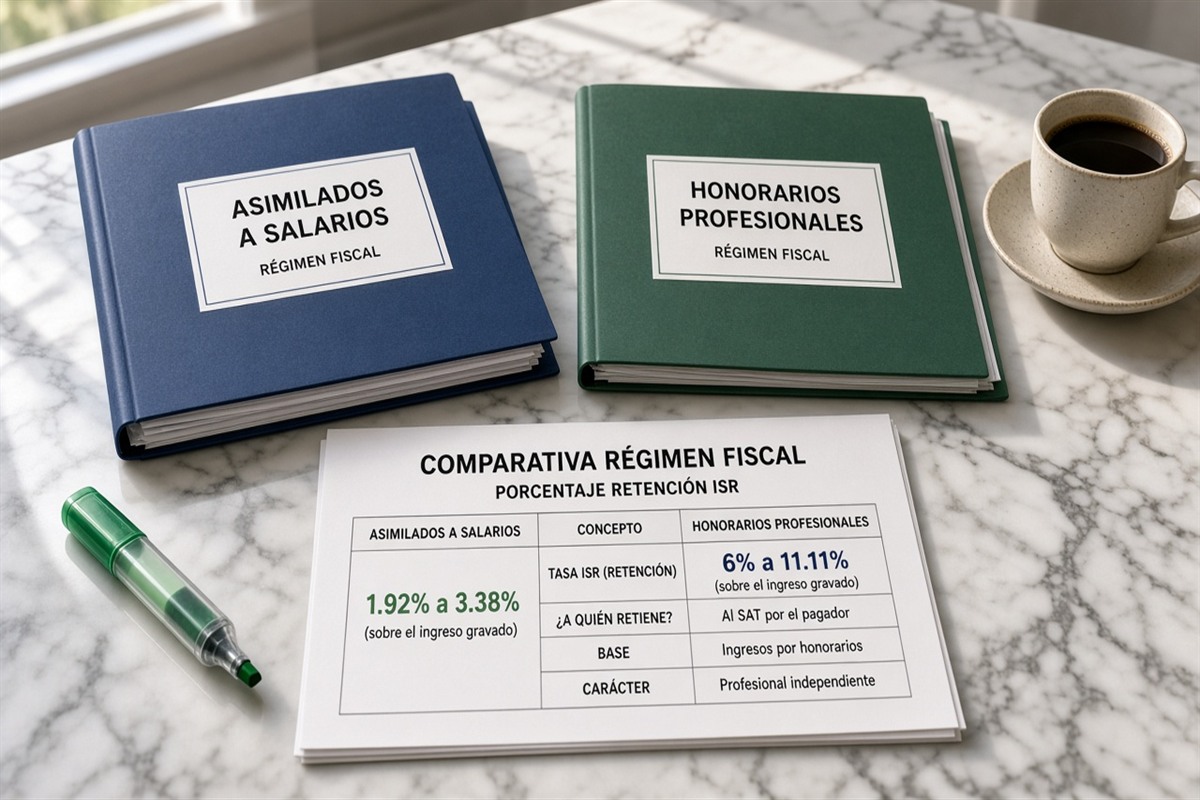 Asimilados a salarios vs honorarios SAT 2026: cuál conviene y cómo operar