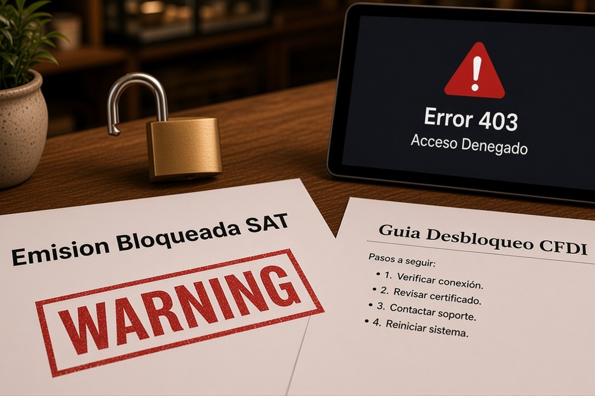 Por qué no puedes emitir facturas y cómo desbloquearlo