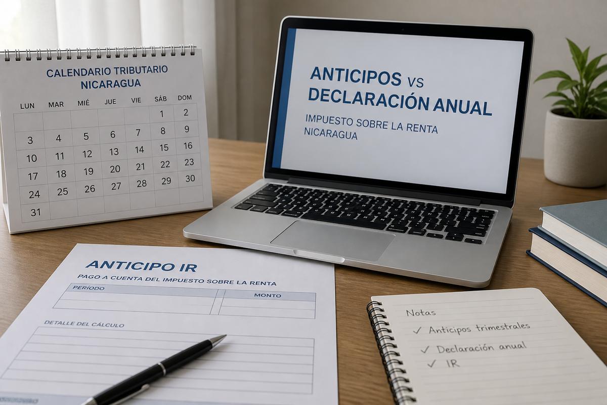 Anticipos de IR vs declaración anual Nicaragua 2026: cómo no desalinearlos