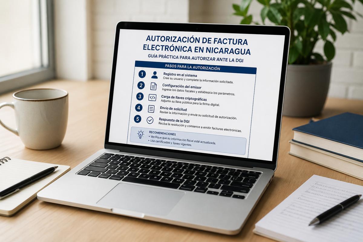 Autorización de factura electrónica DGI Nicaragua 2026: requisitos y checklist