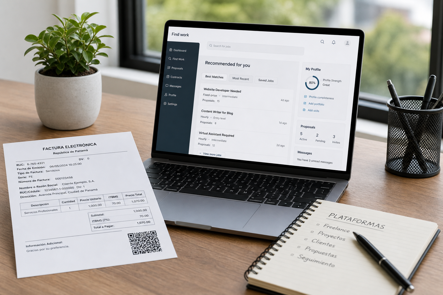 Impuestos si cobras por Upwork, PayPal o Wise: freelancer Panamá 2026
