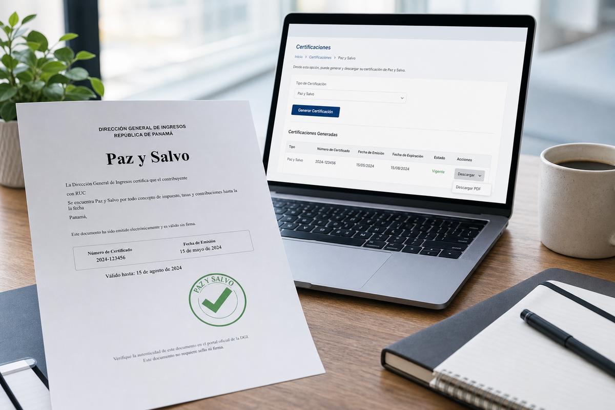 Paz y salvo DGI Panamá 2026: cómo obtenerlo y para qué lo piden