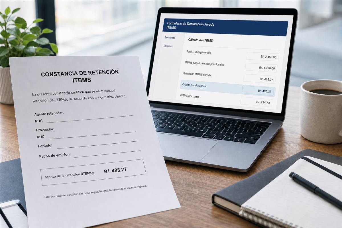 Retención de ITBMS sufrida Panamá 2026: cómo acreditarla y no pagues dos veces