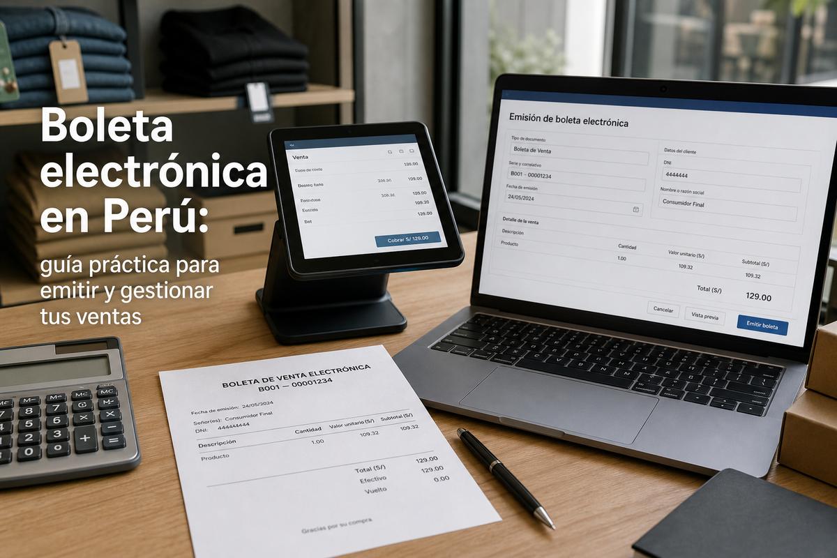 Boleta de venta electrónica SUNAT 2026: cuándo emitirla y cómo organizarla
