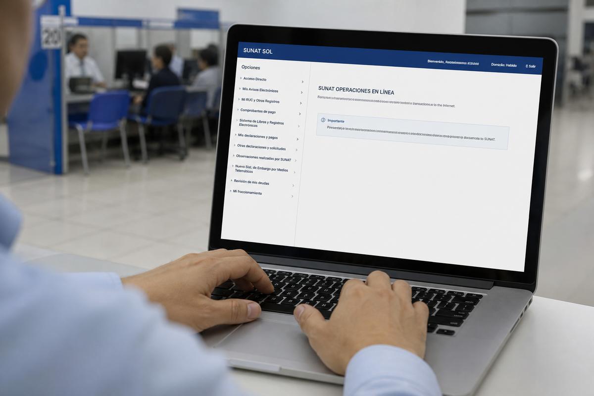 Portal SOL SUNAT: flujo mensual de declaraciones 2026 para pymes