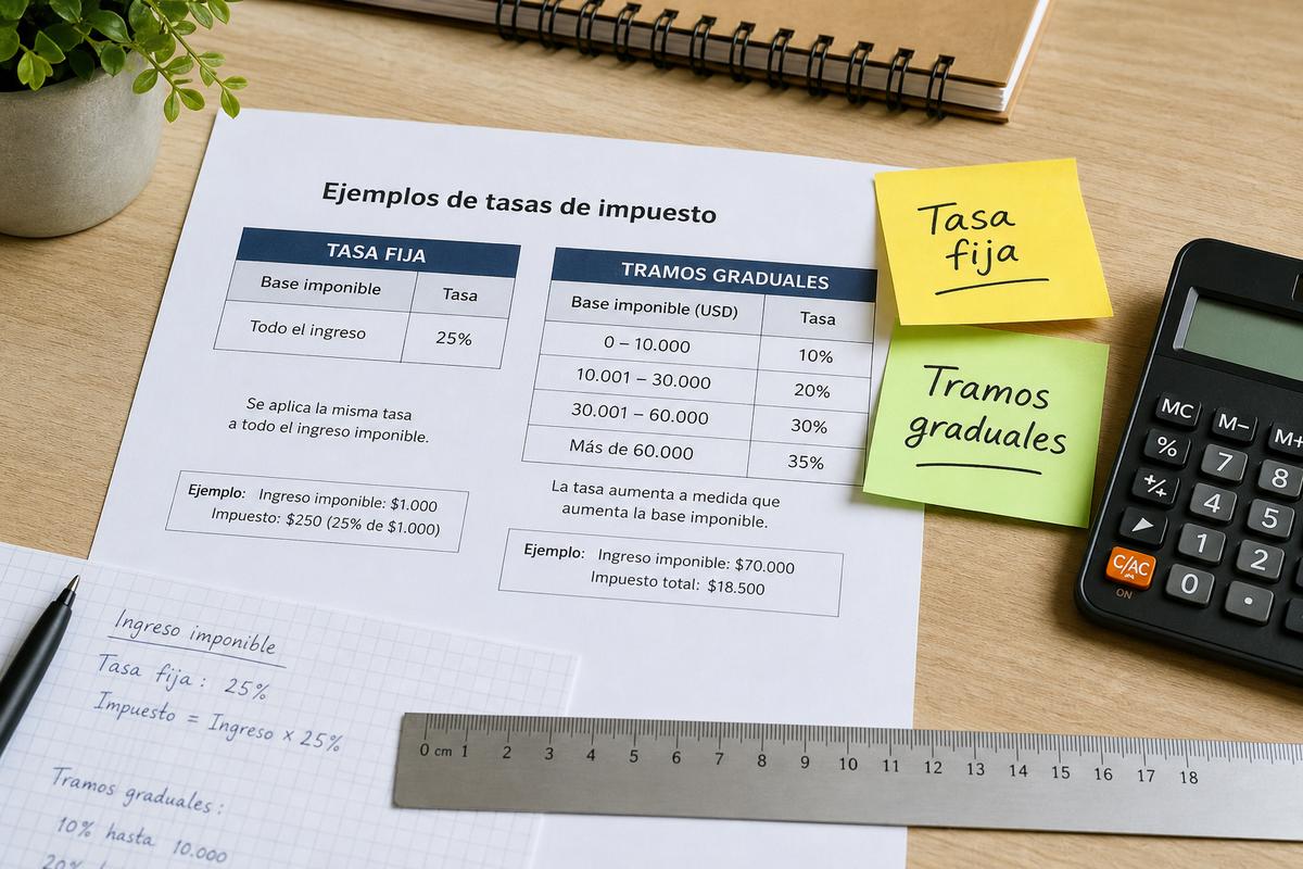 Impuestos fijos y graduales en Paraguay 2026: cómo leer tasas, cuotas y tramos