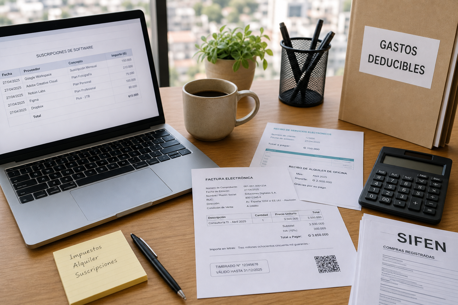 Gastos deducibles para freelancers en Paraguay 2026 (IRP, IRE e IVA)