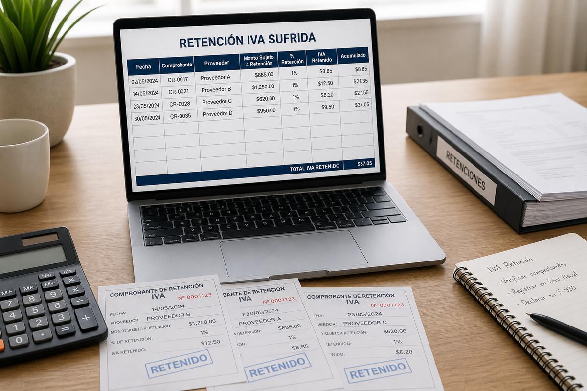 Retención de IVA sufrida El Salvador 2026: cómo acreditarla