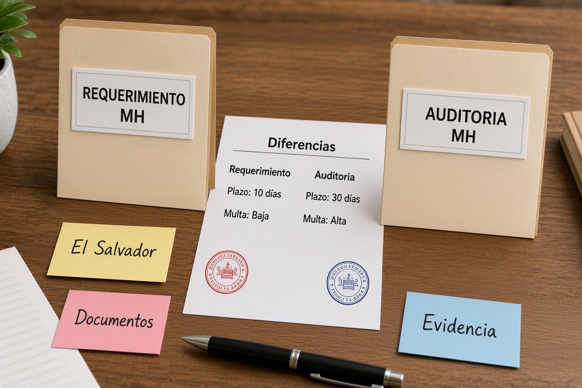 Diferencia entre requerimiento, revisión y auditoría fiscal