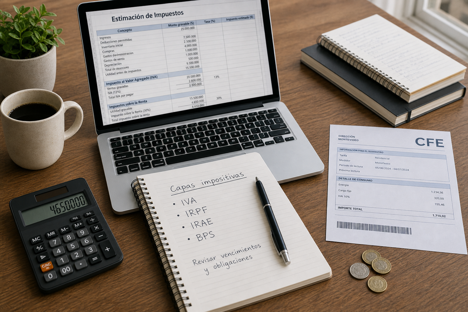Cuánto paga de impuestos un freelancer en Uruguay 2026
