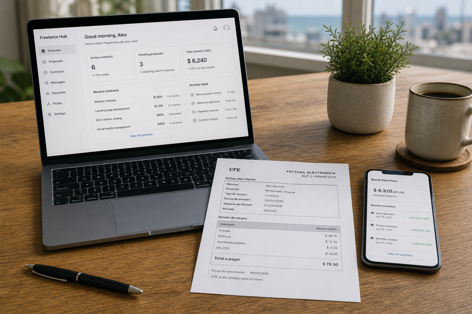 Impuestos Upwork, PayPal y Wise para freelancers en Uruguay 2026