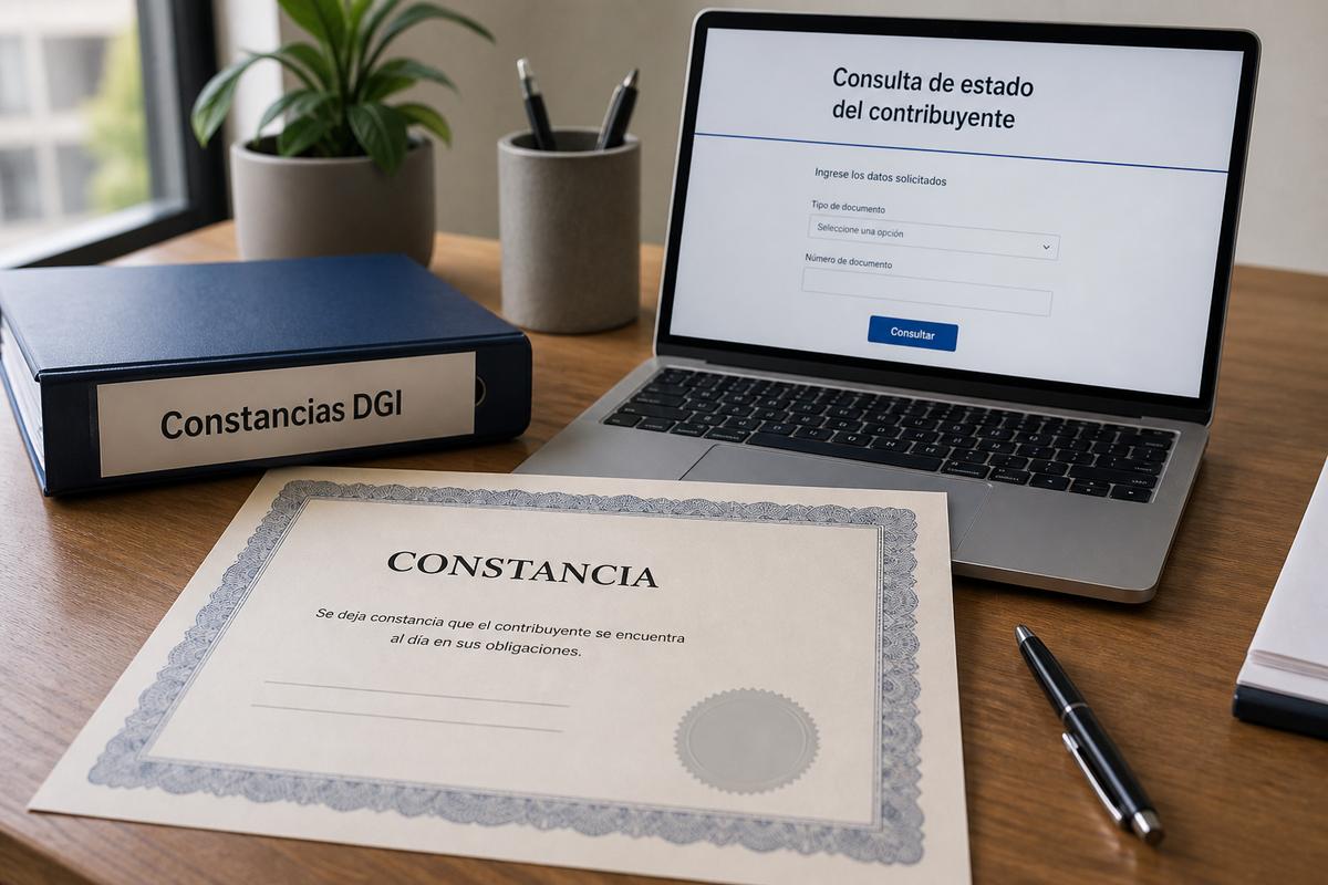 Constancias y certificados DGI Uruguay 2026: cómo obtenerlos para bancos y contratos