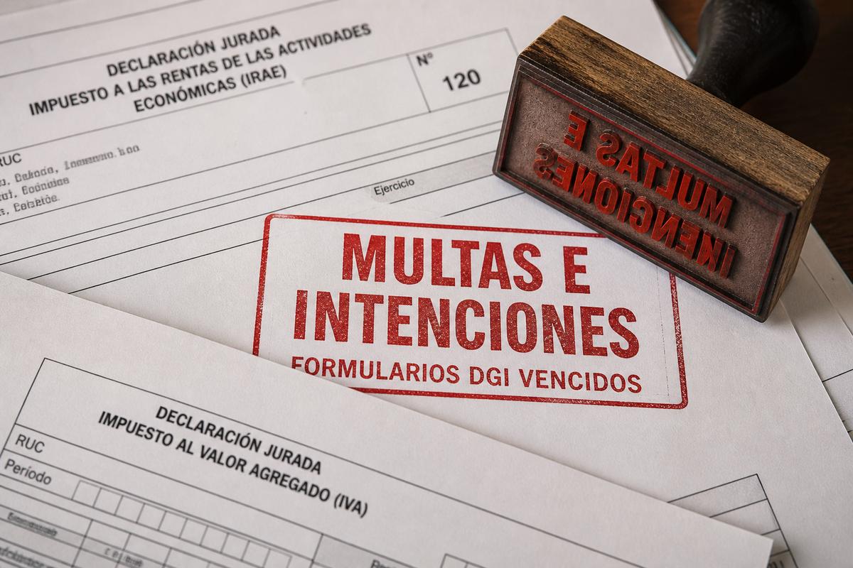 Sanciones y multas DGI Uruguay 2026: no declarar, declarar tarde o mal