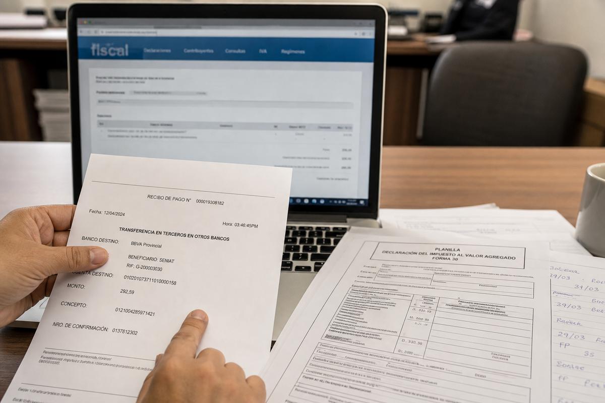 Cómo pagar impuestos ante el SENIAT 2026: portal fiscal, bancos y planillas
